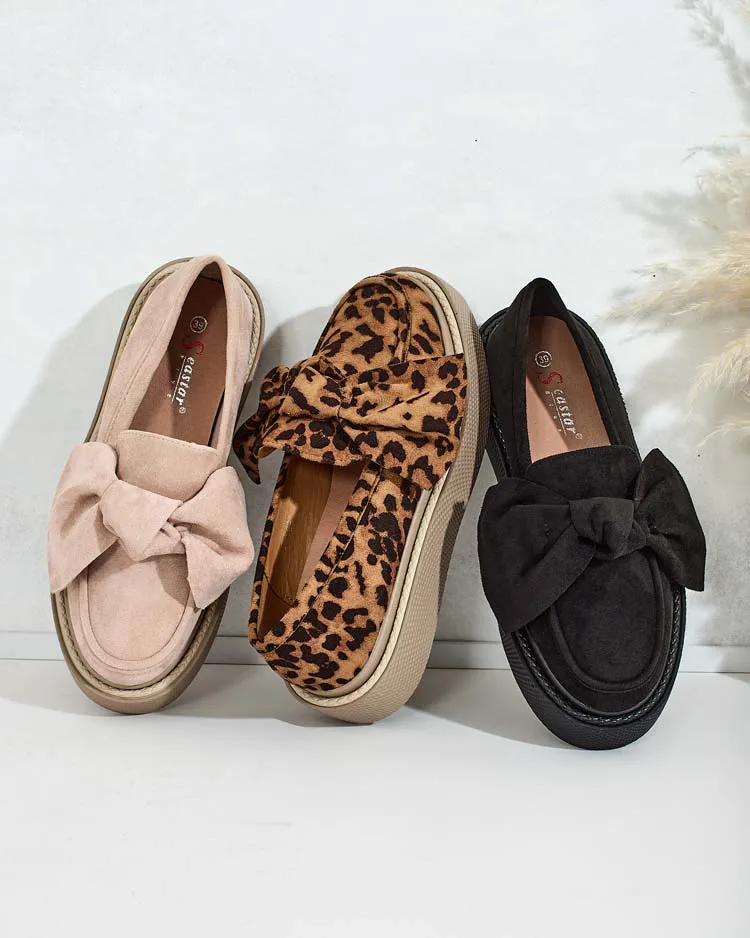 Royalfashion Дамски полуобувки с панделка Eriz