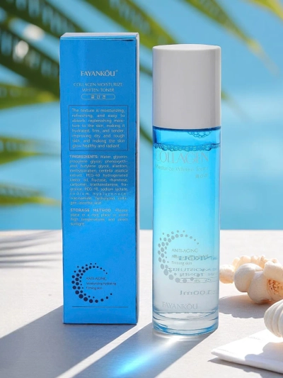 Озаряващ и хидратиращ тоник за лице с колаген