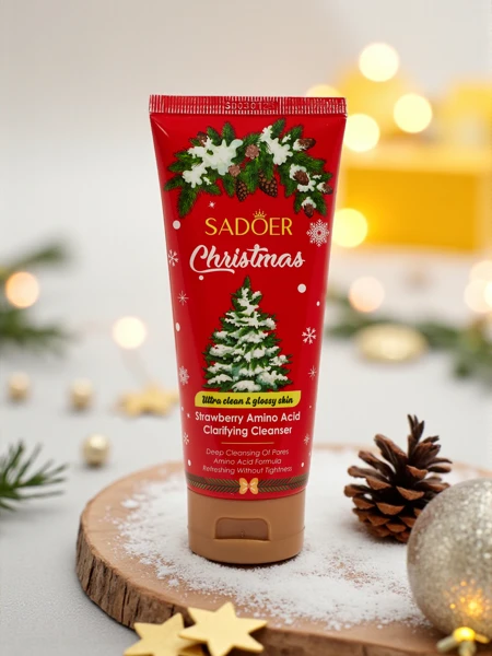 Sadoer Коледен почистващ гел за лице с ягода и аминокиселини