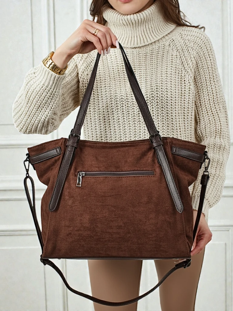 Дамска чанта shopper еко велур Daville