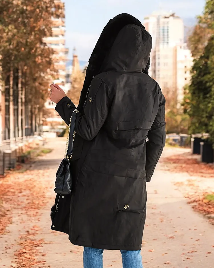 Royalfashion Дълго дамско палто