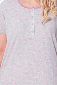 Royalfashion Нощна риза за бременни и кърмачки с принт