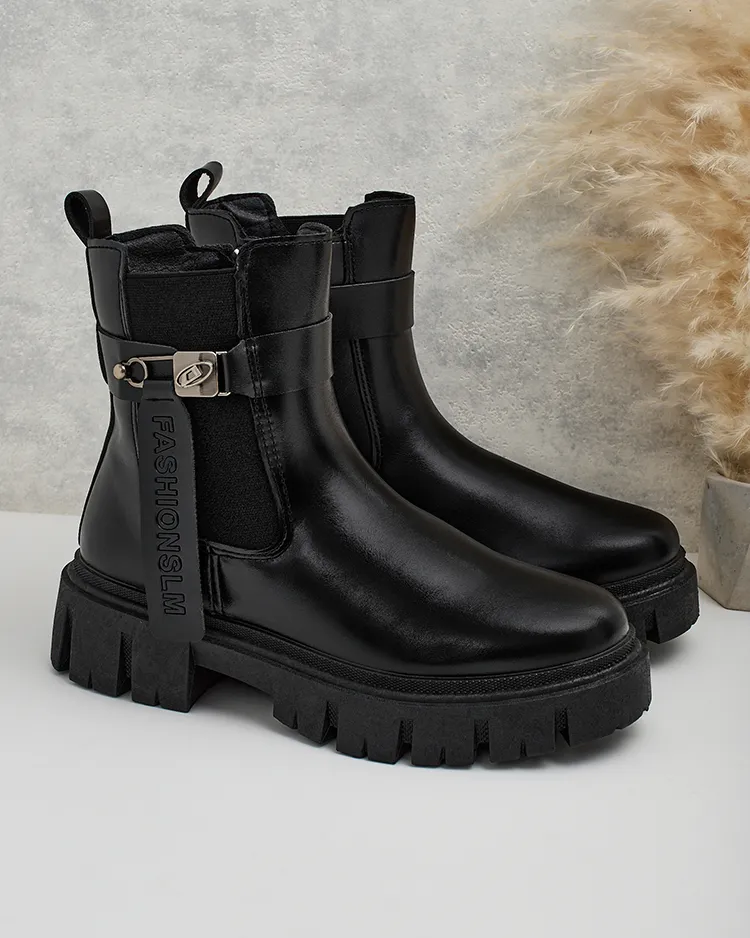 Royalfashion Дамски ботуши от еко кожа Dobinas