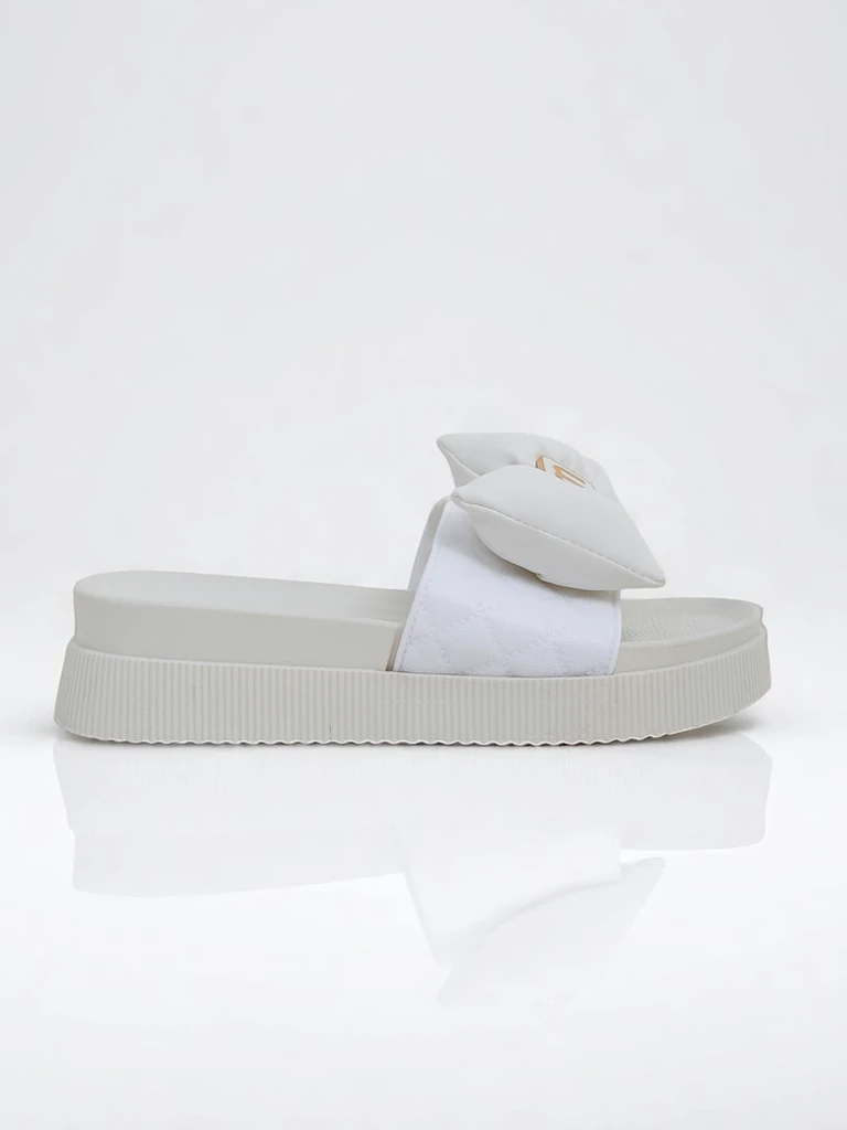 Royalfashion Дамски чехли на платформа с панделка Mivo Jump