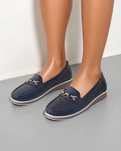 Royalfashion Дамски перфориран мокасини Cerro