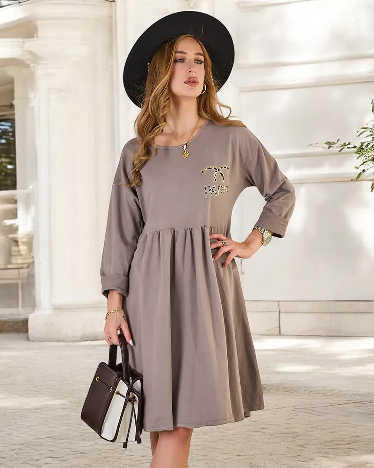 Royalfashion Дамска рокля от плат