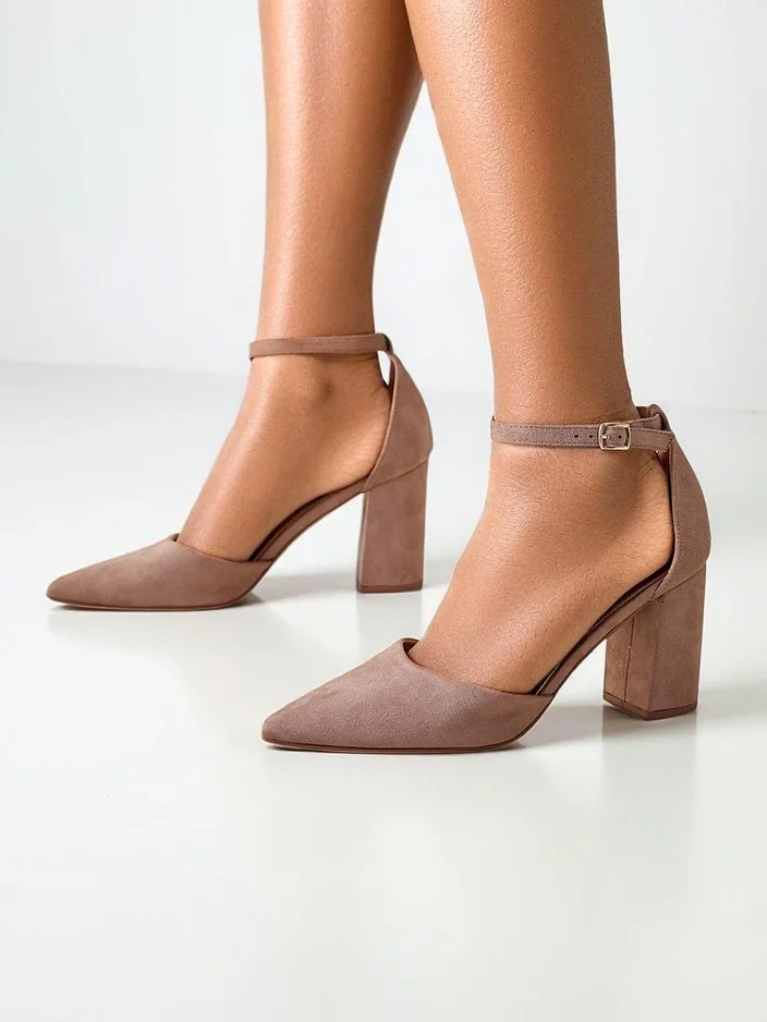 Royalfashion дамски помпи от еко велур Caldeno