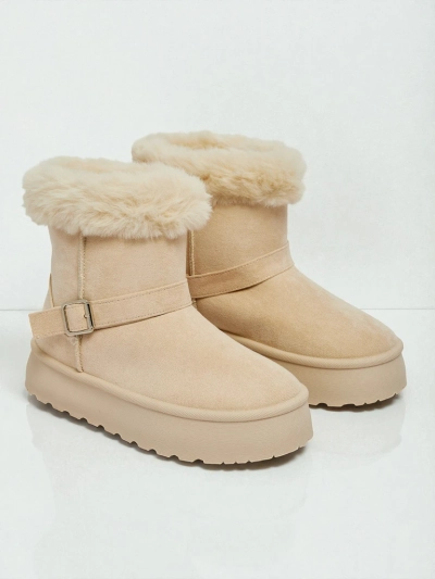 Royalfashion Къси дамски боти тип снегоходки Myrelle