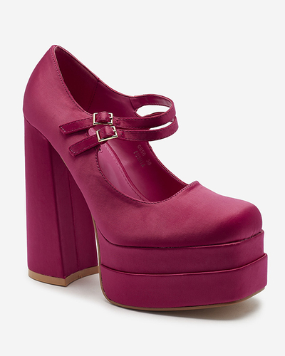 Фуксия дамски обувки с висок ток Elika - Обувки