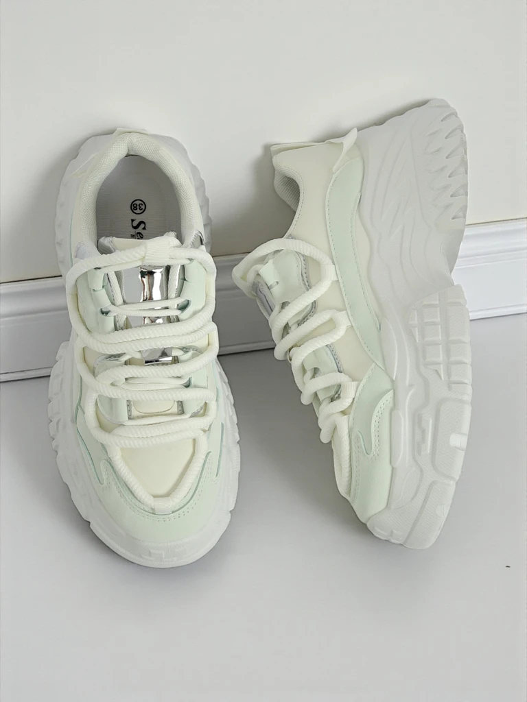 Дамски сникърси Artemisia Bianca на платформа от екологична кожа 6,5 см