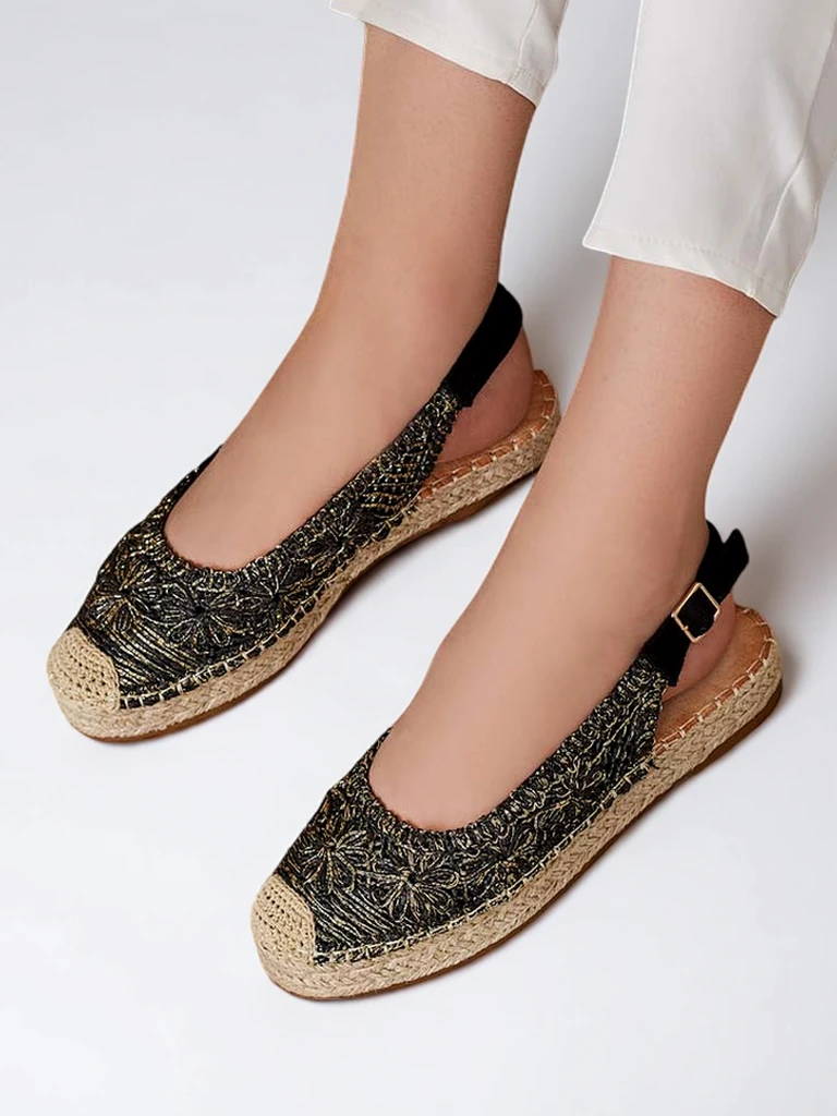 Royalfashion Дамски еспадрили с декоративна бродерия