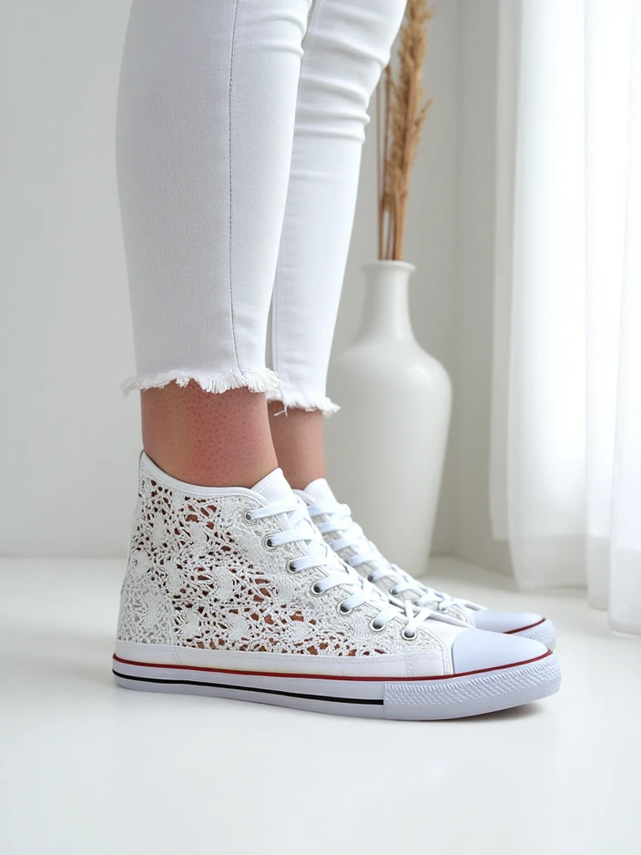 Royalfashion Женски перфориранни кецове Limme