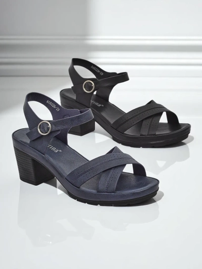 Royalfashion Дамски сандали на дебел ток SoleAura