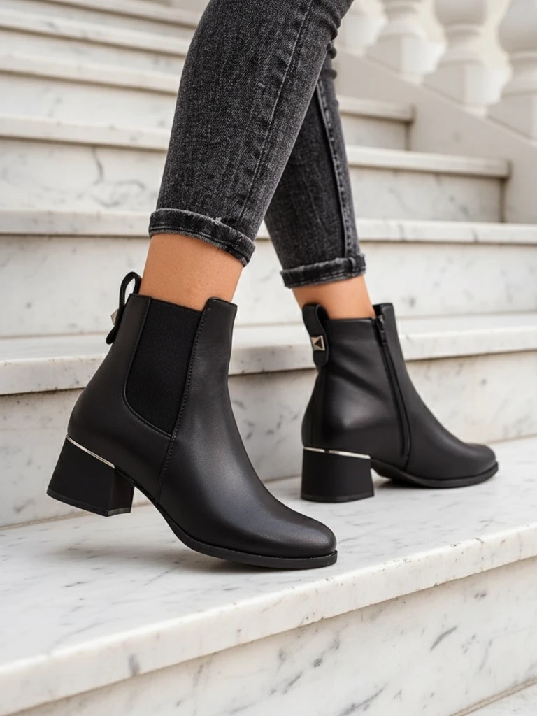 Дамски глезенови ботуши Royalfashion Lepito