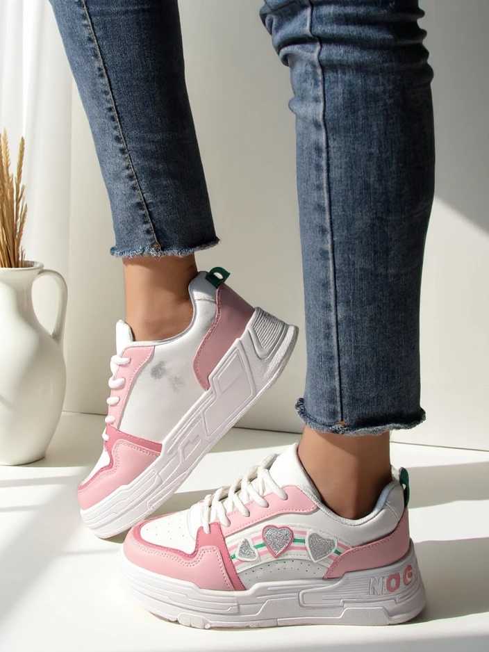 Royalfashion Женски маратонки с блясък Samoles