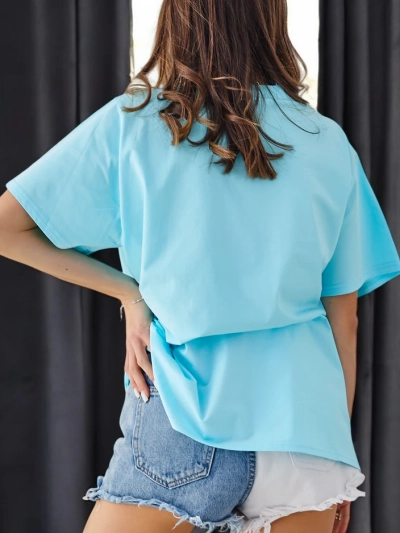 Royalfashion Дамска памучна тениска Романтичен пеперуда