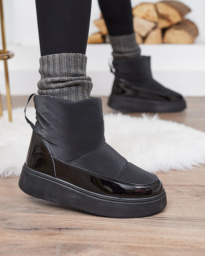 Royalfashion Black Maderta slip-on дамски ботуши за сняг