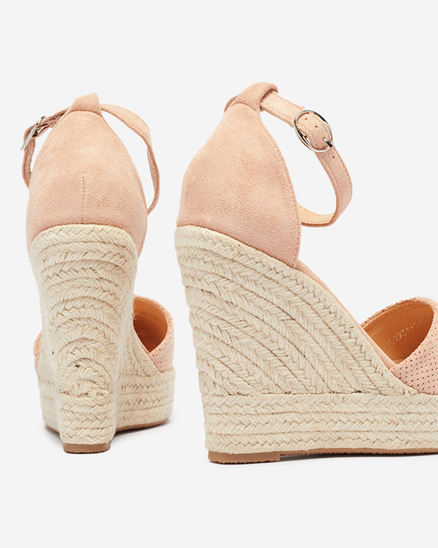 Royalfashion Розови дамски сандали на ток Meylasi