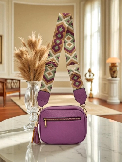 Royalfashion Малка дамска чанта от еко кожа с цветна каишка Kovi Lace