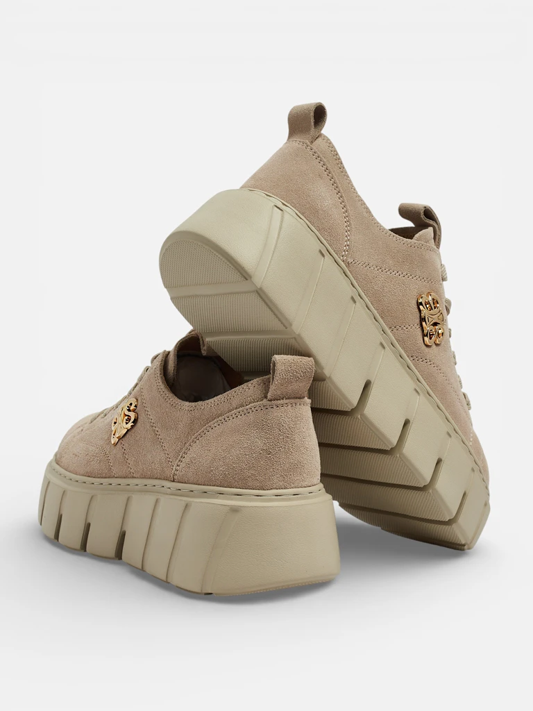 Спортни дамски маратонки от естествена кожа Renos