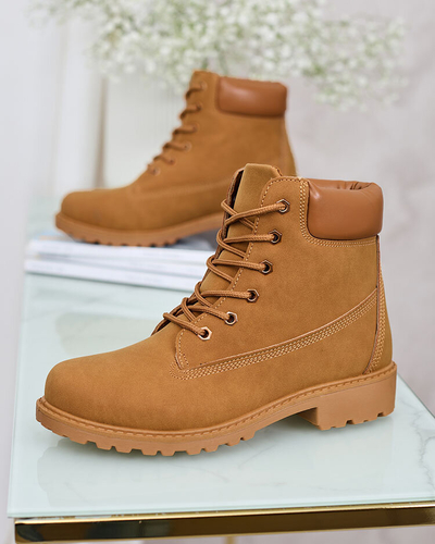 Royalfashion Кафяви дамски трапери Karveliea