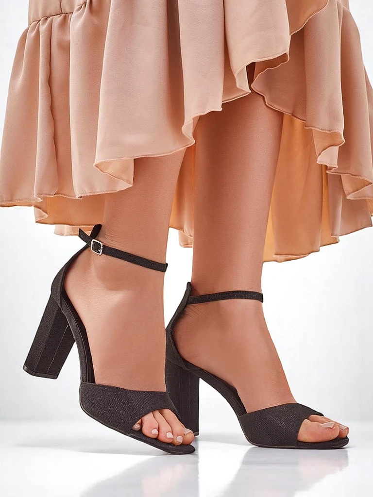 Роялфешн Блестящи дамски сандали Рокатес