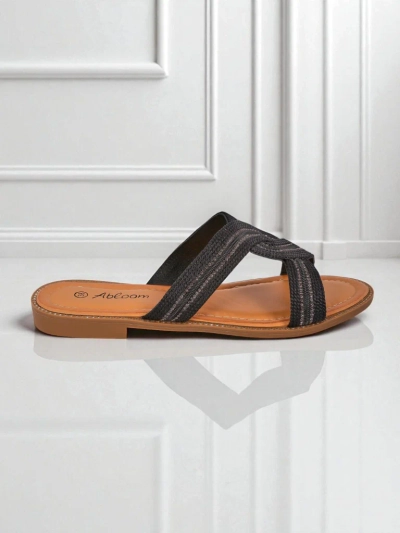 Royalfashion Дамски чехли плетени Woven Breeze