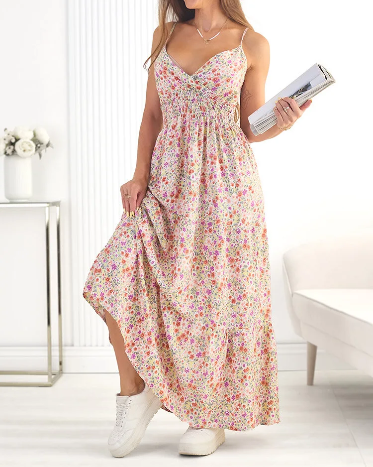 Royalfashion Памучна дамска миди рокля