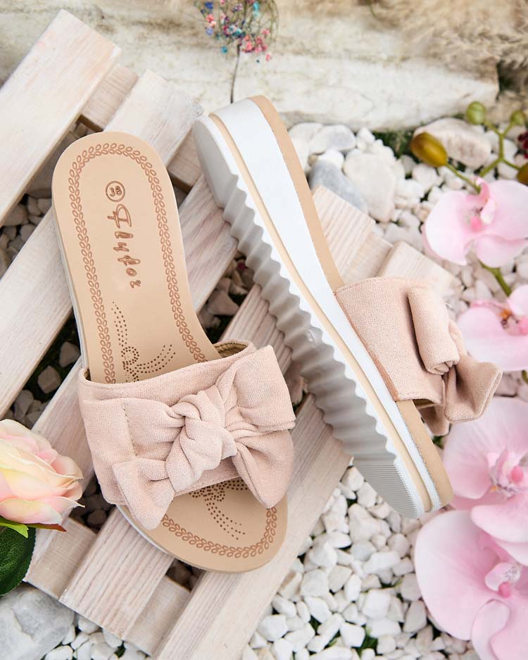 Royalfashion Дамски джапанки с панделка Erinner