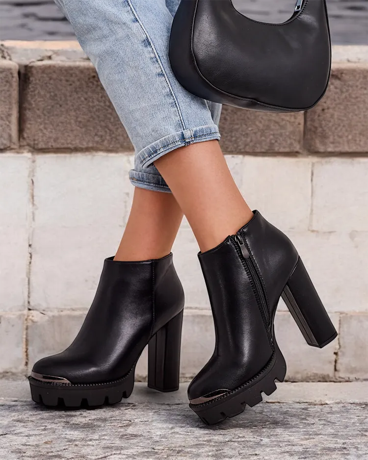 Royalfashion Дамски ботуши на ток Oveneb