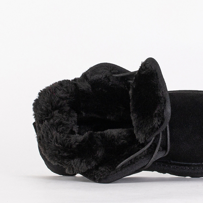 Детски Боти Luna Черни Велурени Удобни за Зимата