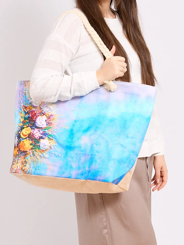 Royalfashion Голяма текстилна чанта с печат