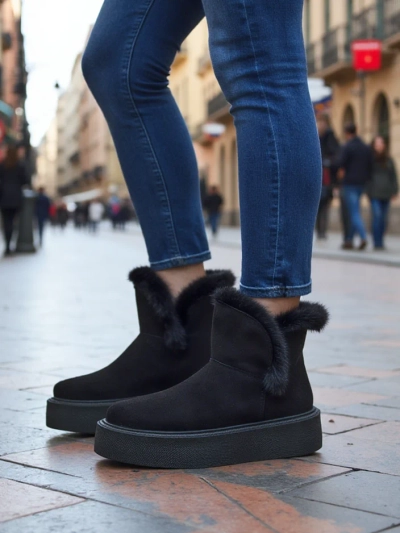 Обувки на Royalfashion за жени с дизайн на зимни ботуши Cozio
