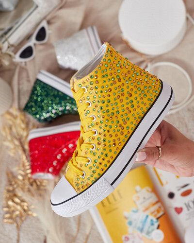 Royalfashion Дамски маратонки с пайети Shis