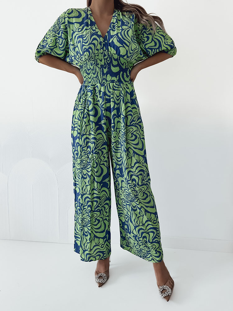 Royalfashion Дамски гащеризон с шарки