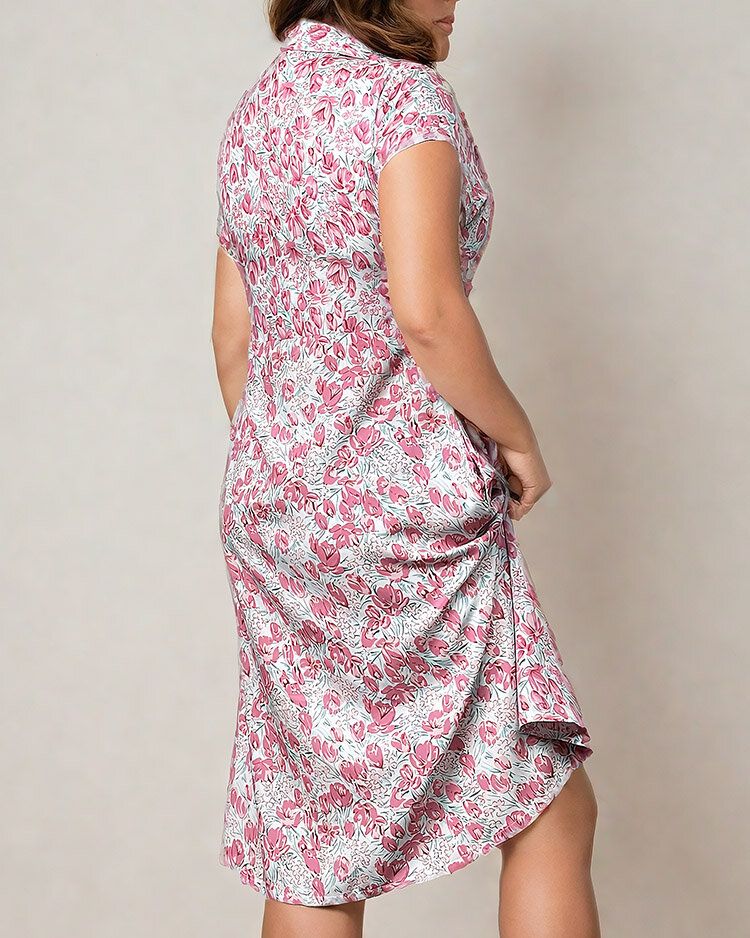 Royalfashion Дамска флорална миди рокля