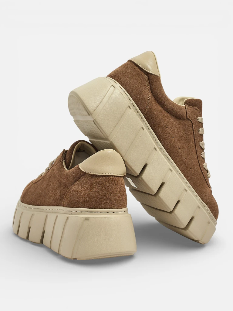 Спортни дамски сникърси от естествена кожа Eller