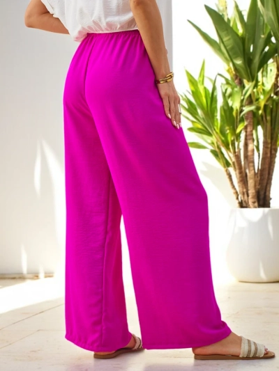 Royalfashion Широки дамски панталони с еластичен колан