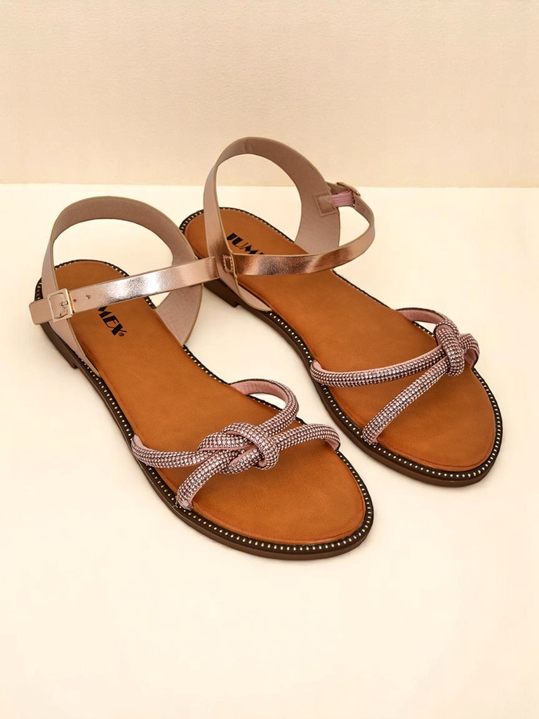 Royalfashion Дамски сандали с декоративни цирконии Bella Shine