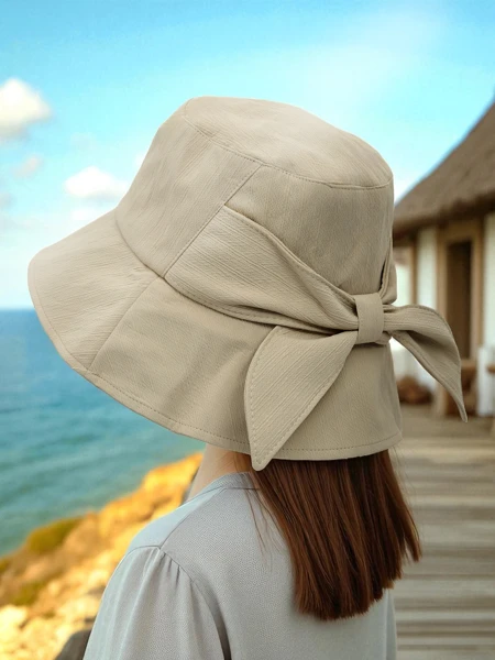 Royalfashion Дамска лятна шапка с панделка Amber Sky