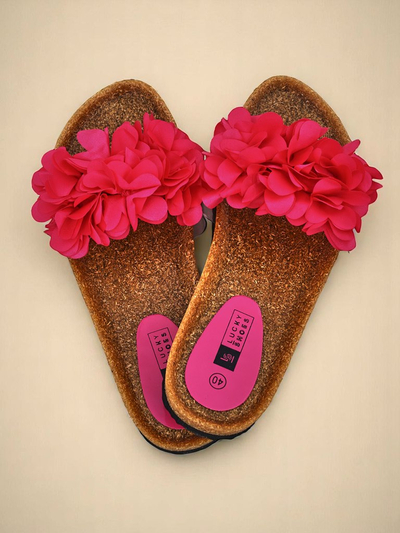 Royalfashion Дамски чехли с цветчета Flora Soft