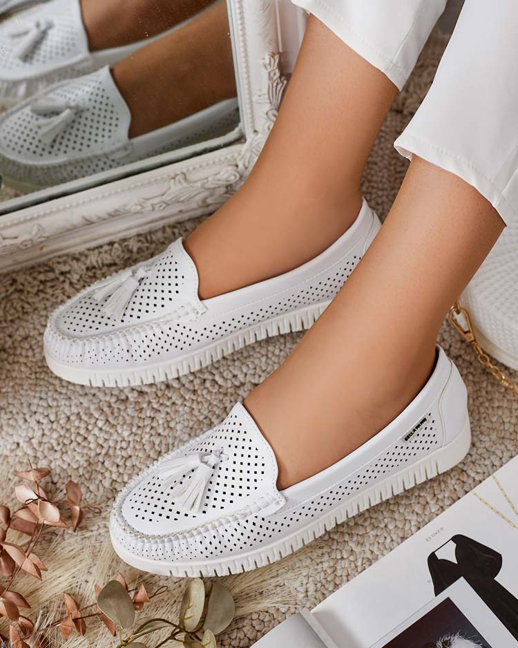 Royalfashion Дамски ажурни мокасини Molaffa