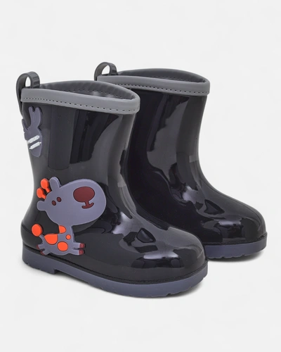 Дъждовни ботуши Royalfashion за деца с патчове Funny Time