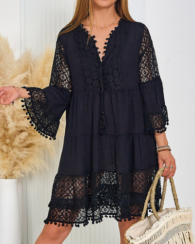 Royalfashion Дамска плажна рокля с пайети