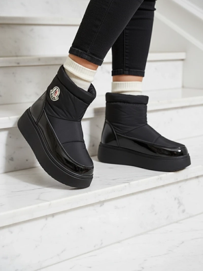 Royalfashion Дамски ботуши за сняг с приплъзване в черен цвят Ademra