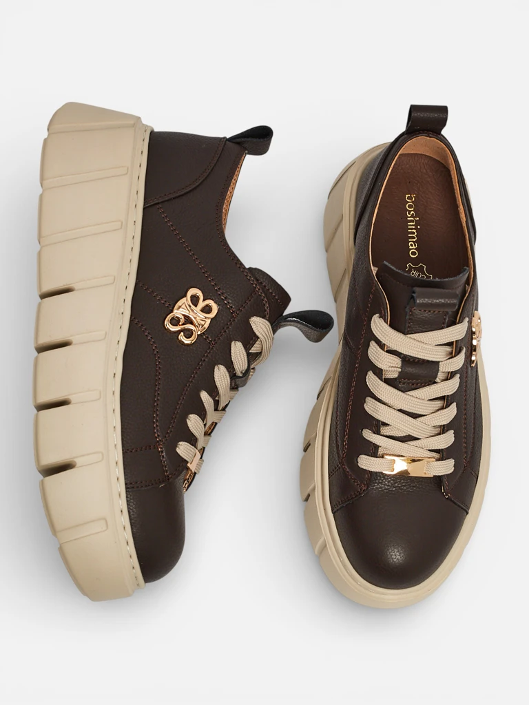 Спортни дамски маратонки от естествена кожа Taures