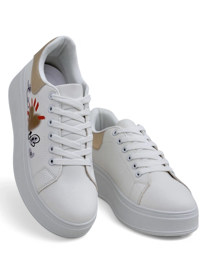 Обувки с платформа за жени Royalfashion с принт Alcape