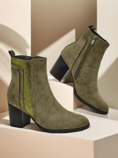 Royalfashion Дамски ботуши с висок ток Venotto