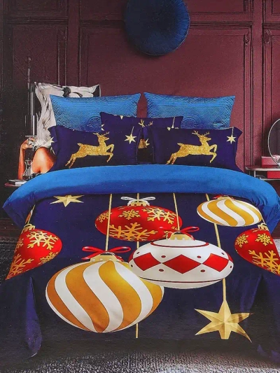 Royalfashion Коледен комплект за спално бельо 160x200 пълен 3-ЧАСТИ