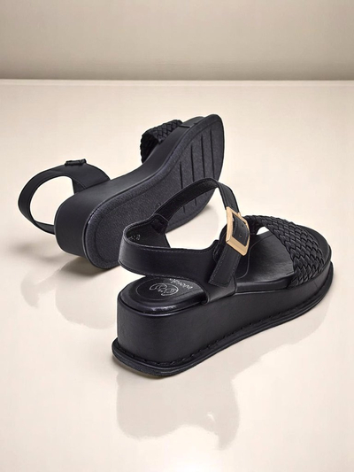 Royalfashion Дамски сандали на платформа с плетена каишка Fiolle